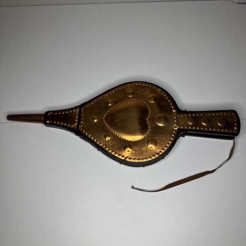 Vintage 20in fireplace bellows - 20in,