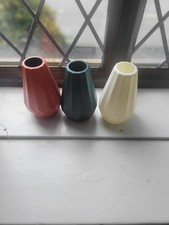 3 X Plastic Vases