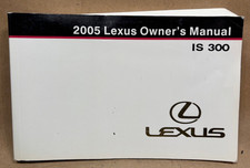 Lexus IS 300 Owners Manual