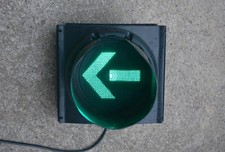 road traffic sign / light signal  - green arrow