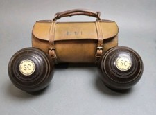 Vintage Lawn Bowling Balls/Bowls, Townsend & Clark Made in Toronto Personal Case