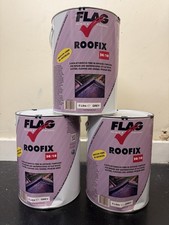 3 Pack - Flag Paints Roofix 20/10 Grey Waterproof Coating (5L)