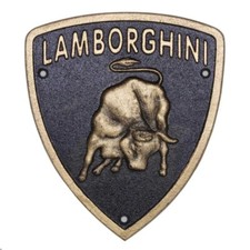 Lamborghini Metal Iron Logo Wall Sign Garage Decoration Plaque Mancave Large