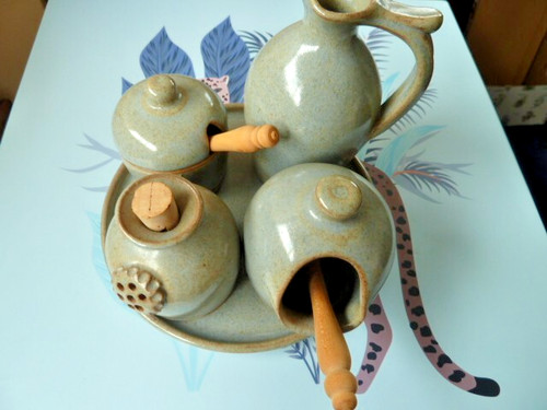 Portland pottery cruet - portland,