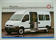Vauxhall . Movano . Movano Wheelchair Accessible Vehicle . 2008 Sales Brochure