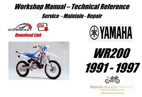 Yamaha wr200 200 service - wr200,