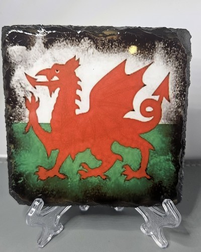 Welsh dragon flag glossy photo - welsh,