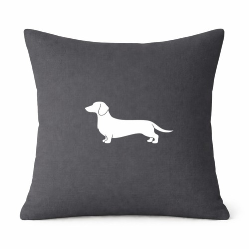 Grey dachshund silhouette - grey,