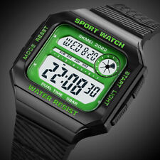 Fashion Mens Digital LED Date Alarm Stopwatch Waterproof Casual Men Sports Watch