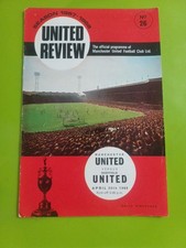 Man Utd V Sheffield United Football Programme.  LD1.  20.4.1968. Season 1967-68