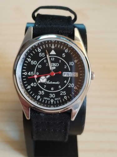 Seiko black dail military - seiko, "military