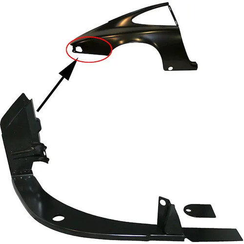 Light support panel - light, rear