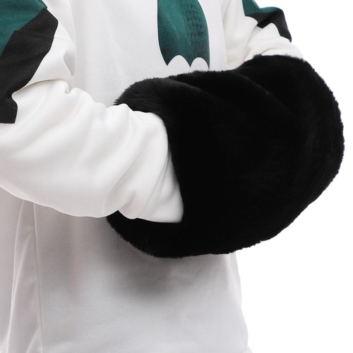 Faux hand muffs black warm - muffs,