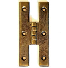 Solid brass decorative H hinge