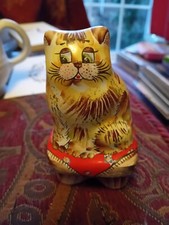 Vintage Pottery Cat Russian