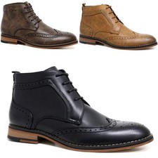 Mens Cavani Leather Boots New