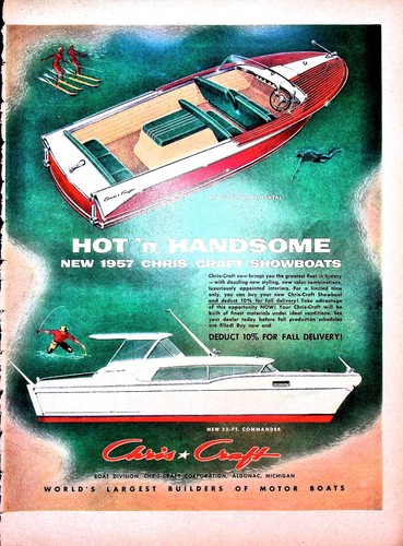Original 1957 chris craft - chris, ad