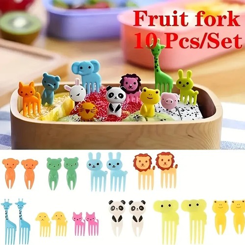 10pcs set animal - animal, fruit