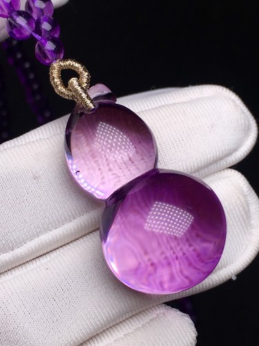 Natural amethyst gourd - amethyst,