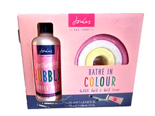 Joules Bathe in Colour Bubble Bath & Bath Fizzer Gift Set