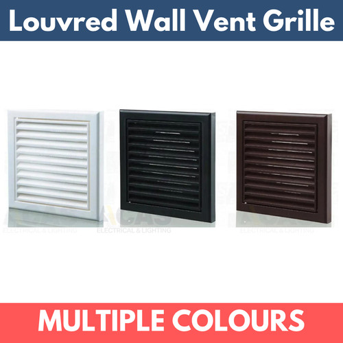 Louvred wall vent grille cover - wall,