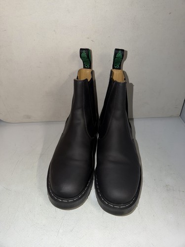 Solovair black greasy - black, leather