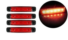 4 x RED 6 LED 12V Side Marker