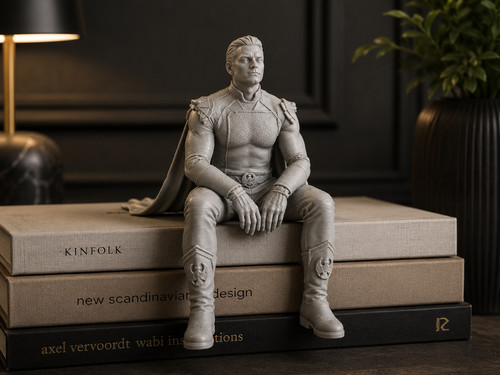 Homelander sitting on ledge - on,