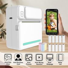 Mini Printer Portable Thermal Printer Bluetooth Photo Thermal Label Printer Set