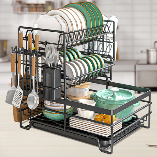 Tier dish drainer rack - dish,