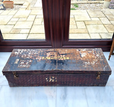 Vintage Metal Trunk Military