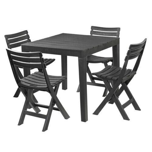 Plastic square dining table - table, &