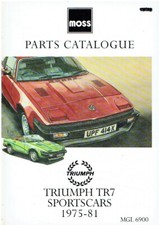 TRIUMPH TR7 COUPE & CONVERTIBLE 1975-81 MECHANICAL BODYWORK TRIM PARTS CATALOGUE