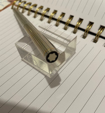 Mont Blanc Fountain Pen Noblesse Pinstripe, rare soft nib 14k, Vintage Montblanc