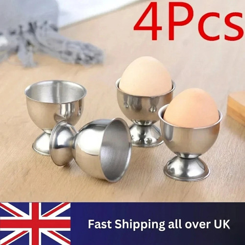 Stainless steel egg cups - stainless,