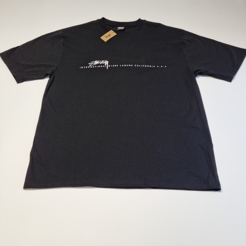 Stussy smooth tee black - smooth,
