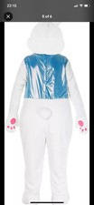 Easter Bunny Costume Unisex White Rabbit Fancy Dress Standard size
