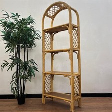 Boho Rattan Arched Bamboo/Cane Shelves shelving unit
