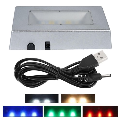 Crystal light base with usb - crystal,