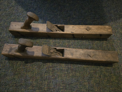 Antique wooden inch - wooden, hand