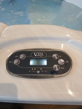 ELEGANT VITA Hydro Massage Spa Seats 6-7 People Silver Marble/mocha Trim