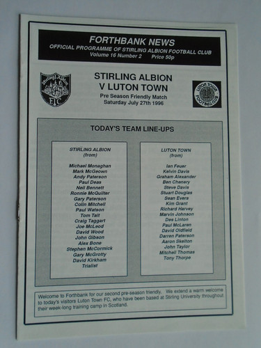 Stirling albion luton town - albion, v