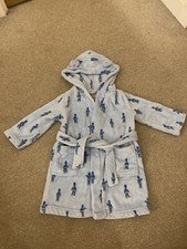 Boys Blue Soldier Cath Kidston Hooded Dressing Gown / Robe 1 - 2 Years