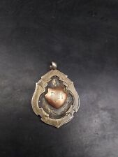 Vintage/Antique Silver Watch Fobs Gold Accents Initials R.H