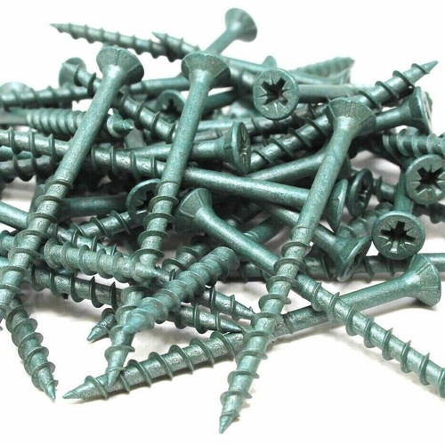 Decking screws green - screws, coated