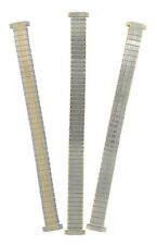 Ladies Metal Two Tone Expanding Watch Bracelet 10mm 12mm 13mm 14mm