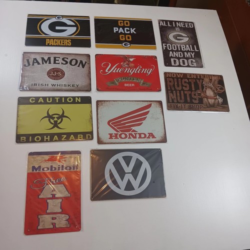 Metal signs mobil oil - signs,