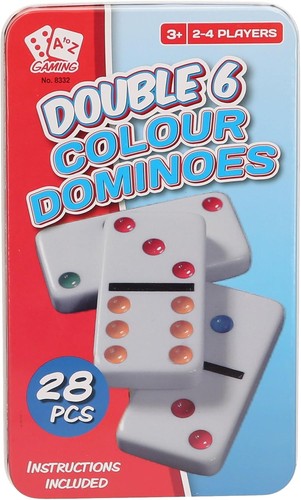 Double colour dominoes - double, set