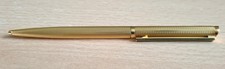 Beautiful Dunhill Gemline Twist Type Ballpoint Pen, Gold Tone. Barley Pattern