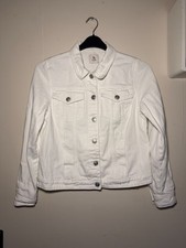 TU Women's Denim Jacket White